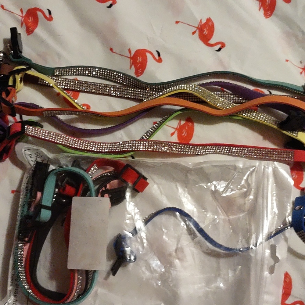 Dog rhinestone collars